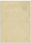 Moe Howard Handwritten Jokes & Gags, Circa 1940 -- Single Page in Pencil Measures 6'' x 8.25'' -- Very Good Plus Condition